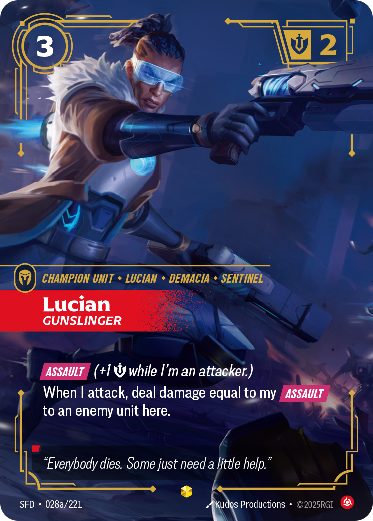 Lucian, Gunslinger — SFD — Showcase — Unit