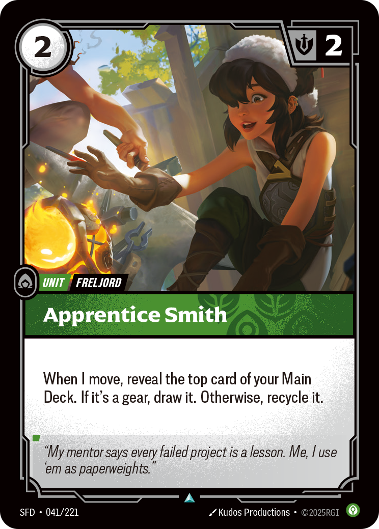 Apprentice Smith — SFD — Uncommon — Unit