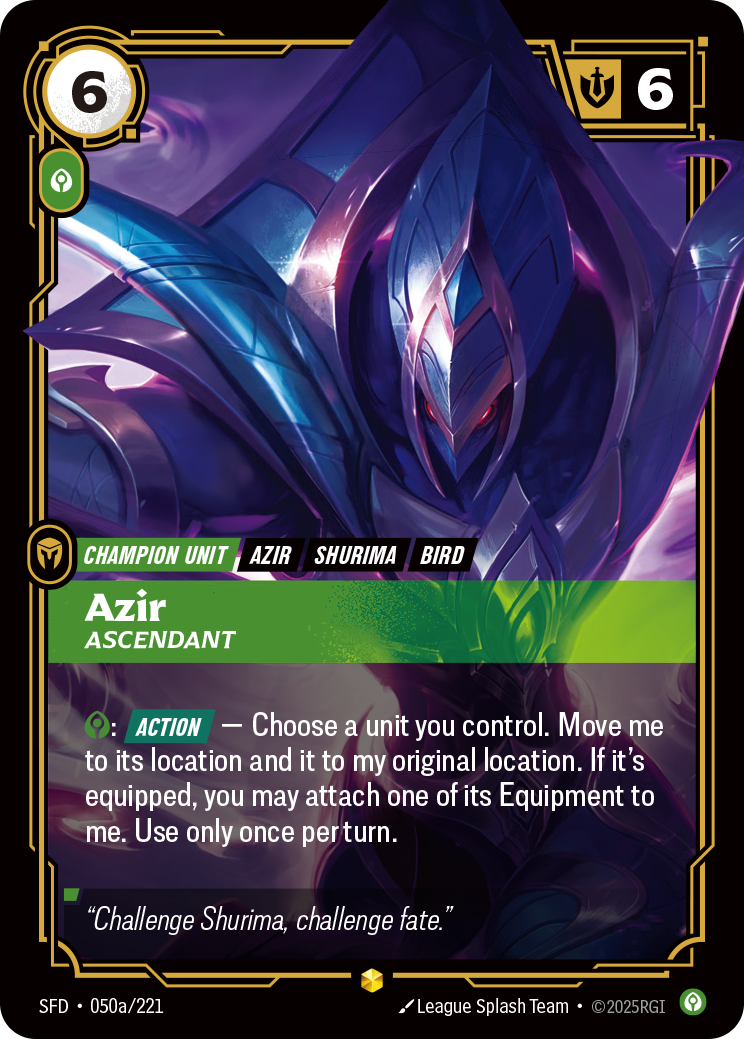 Azir, Ascendant — SFD — Showcase — Unit