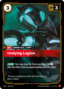 Undying Legion — Unleashed — Rare — Unit