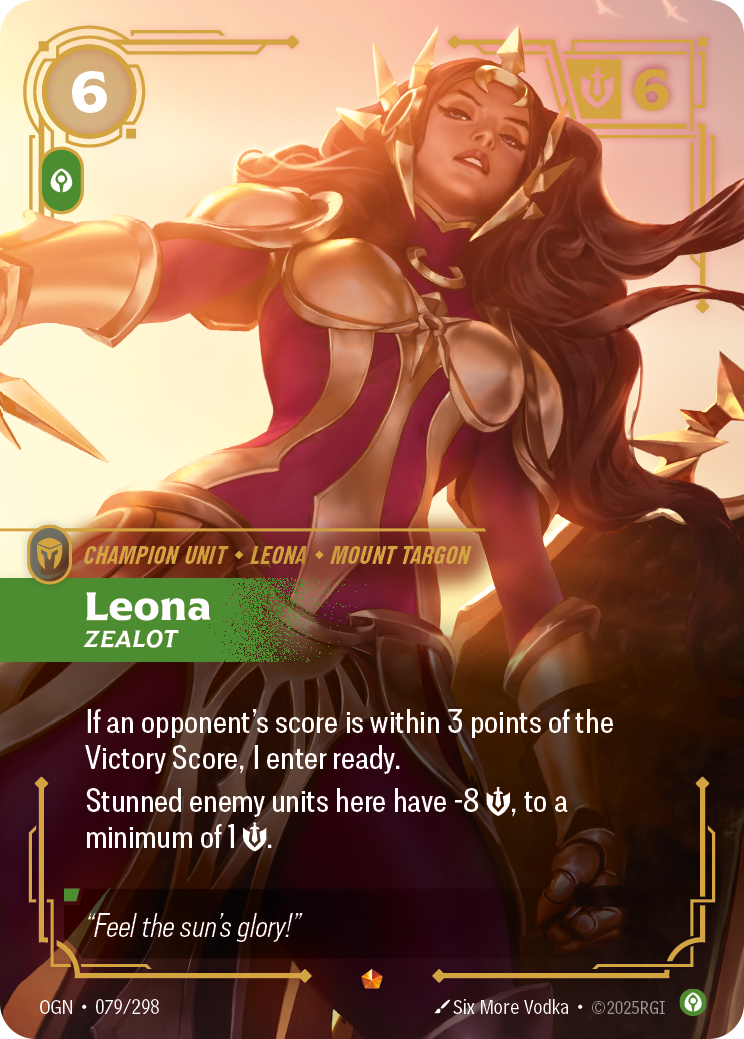 Leona, Zealot — Origins — Epic — Unit