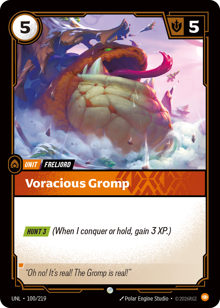 Voracious Gromp — Unleashed — Common — Unit