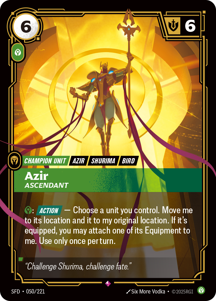 Azir, Ascendant — SFD — Rare — Unit
