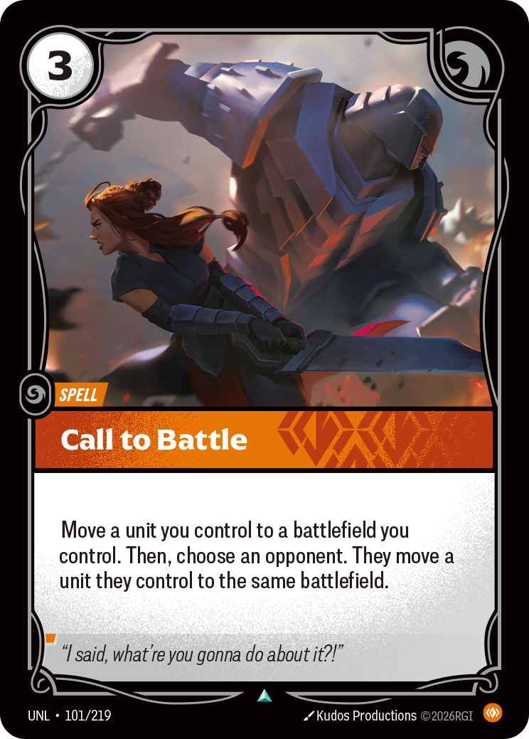 Call to Battle — Unleashed — Uncommon — Spell