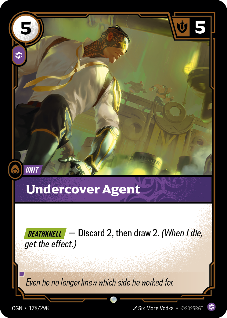 Undercover Agent — Origins — Common — Unit