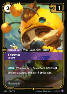 Teemo, Scout — Origins — Showcase — Unit