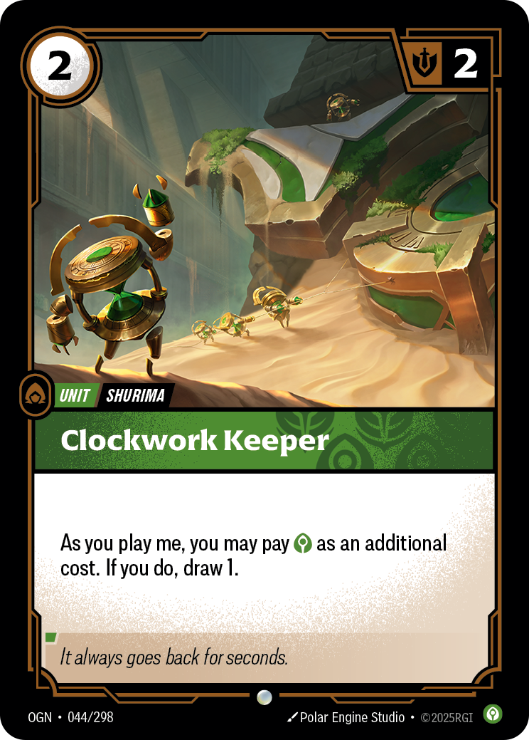 Clockwork Keeper — Origins — Common — Unit