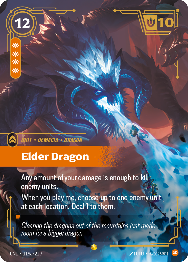 Elder Dragon (Alternate Art) — Unleashed — Showcase — Unit