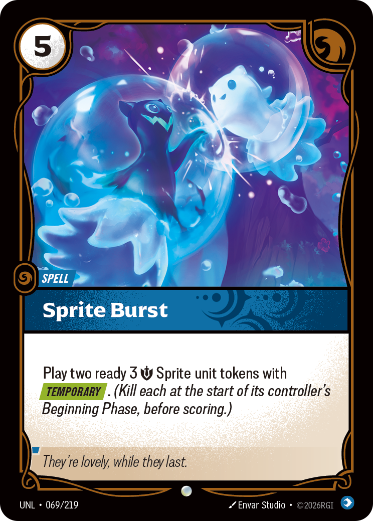 Sprite Burst — Unleashed — Common — Spell