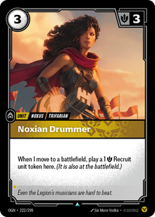 Noxian Drummer — Origins — Uncommon — Unit