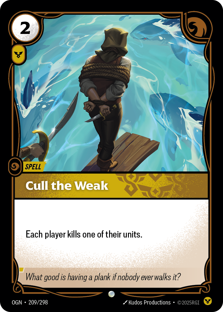 Cull the Weak — Origins — Common — Spell