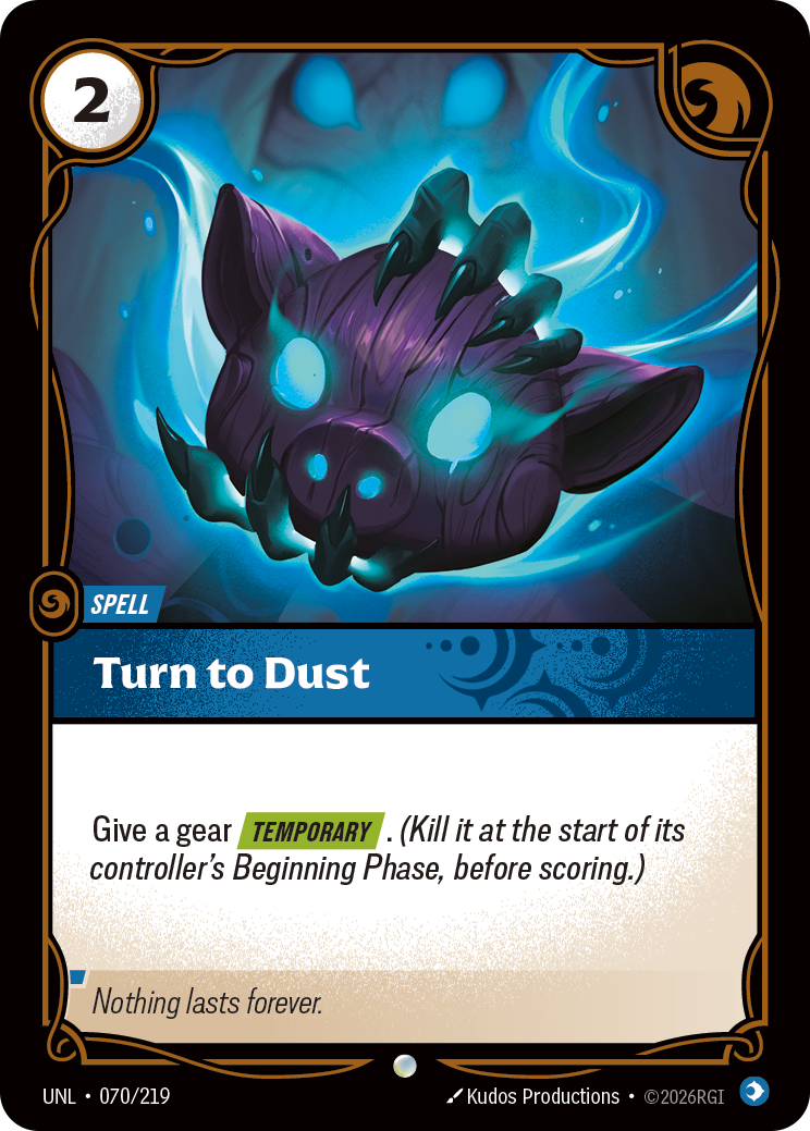 Turn to Dust — Unleashed — Common — Spell