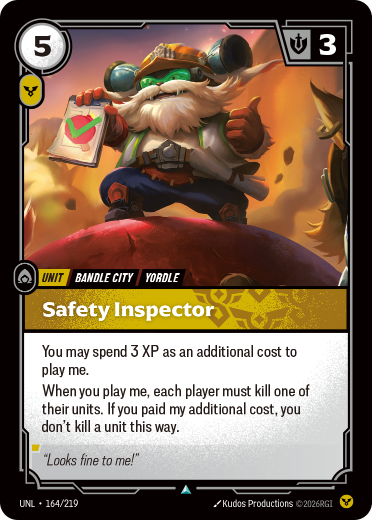 Safety Inspector — Unleashed — Uncommon — Unit