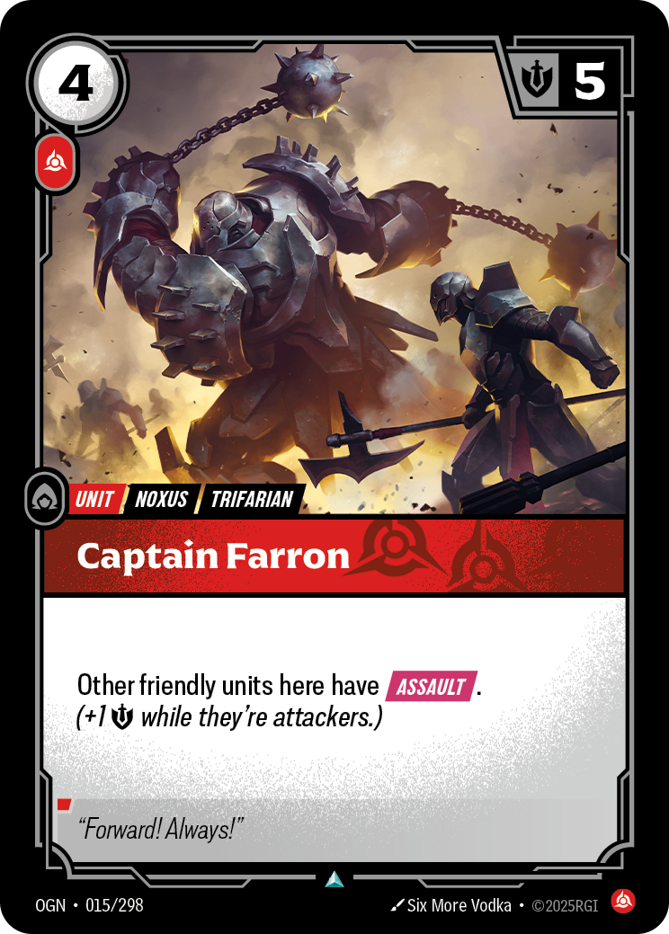 Captain Farron — Origins — Uncommon — Unit