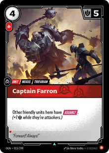 Captain Farron — Origins — Uncommon — Unit