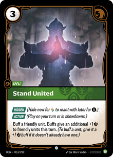 Stand United — Origins — Common — Spell