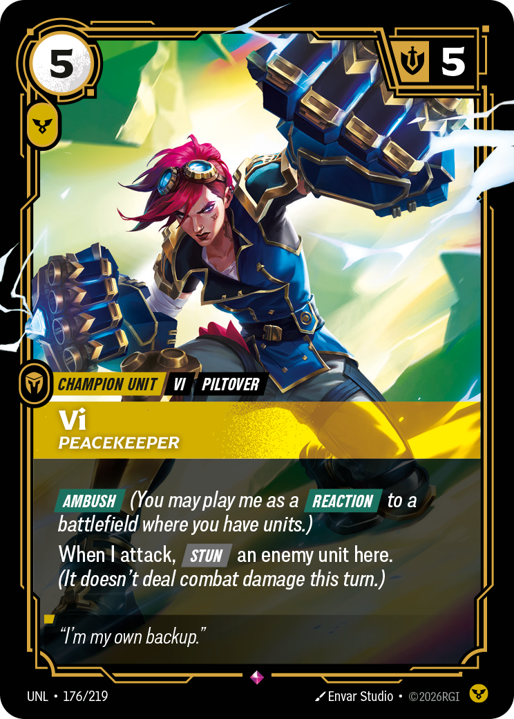 Vi - Peacekeeper — Unleashed — Rare — Unit
