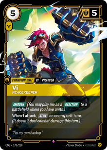 Vi - Peacekeeper — Unleashed — Rare — Unit