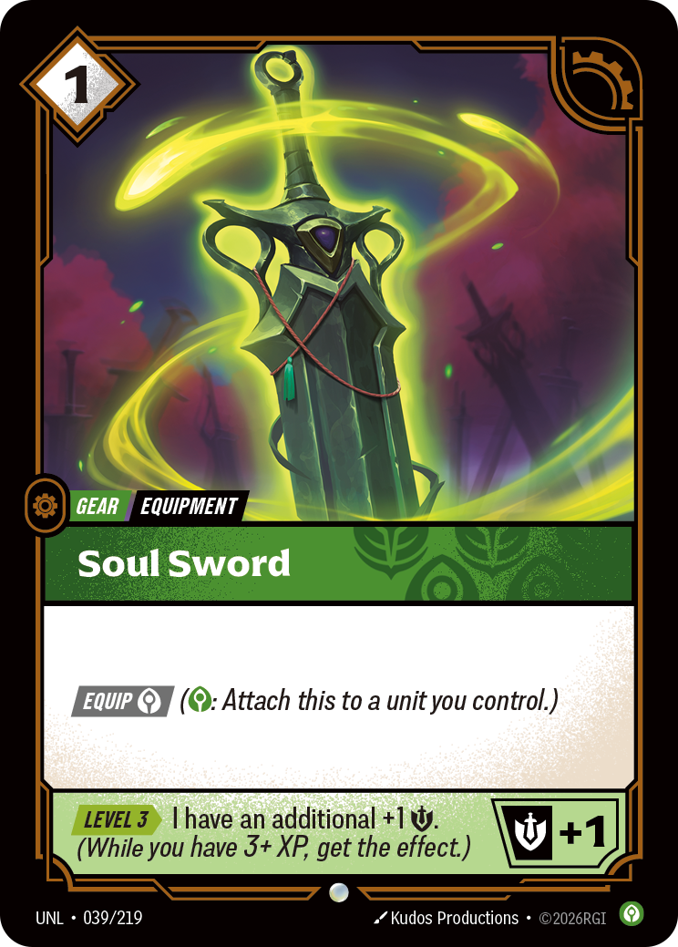 Soul Sword — Unleashed — Common — Gear