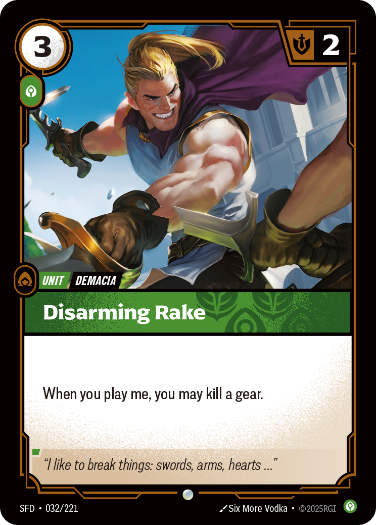 Disarming Rake — SFD — Common — Unit