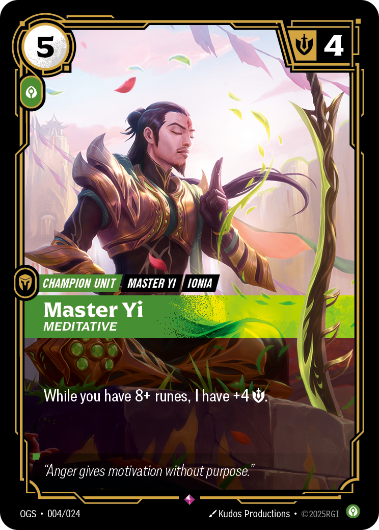 Yi, Meditative — Proving Grounds — Rare — Unit