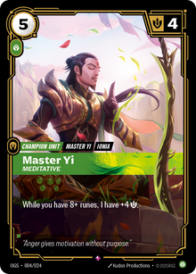 Yi, Meditative — Proving Grounds — Rare — Unit