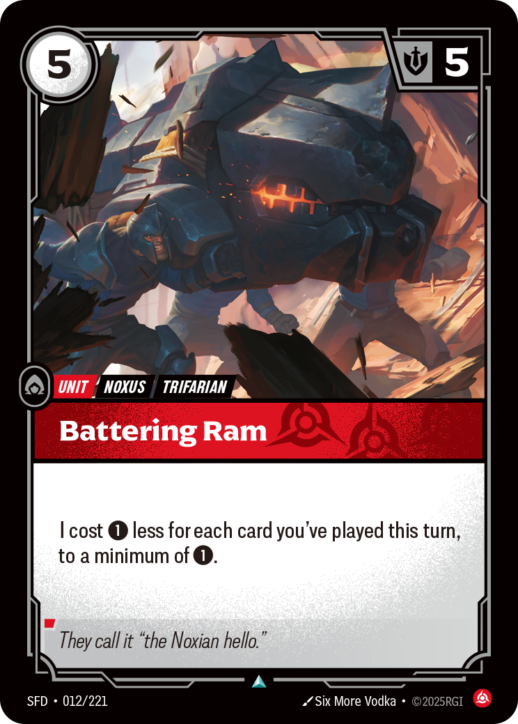 Battering Ram — SFD — Uncommon — Unit