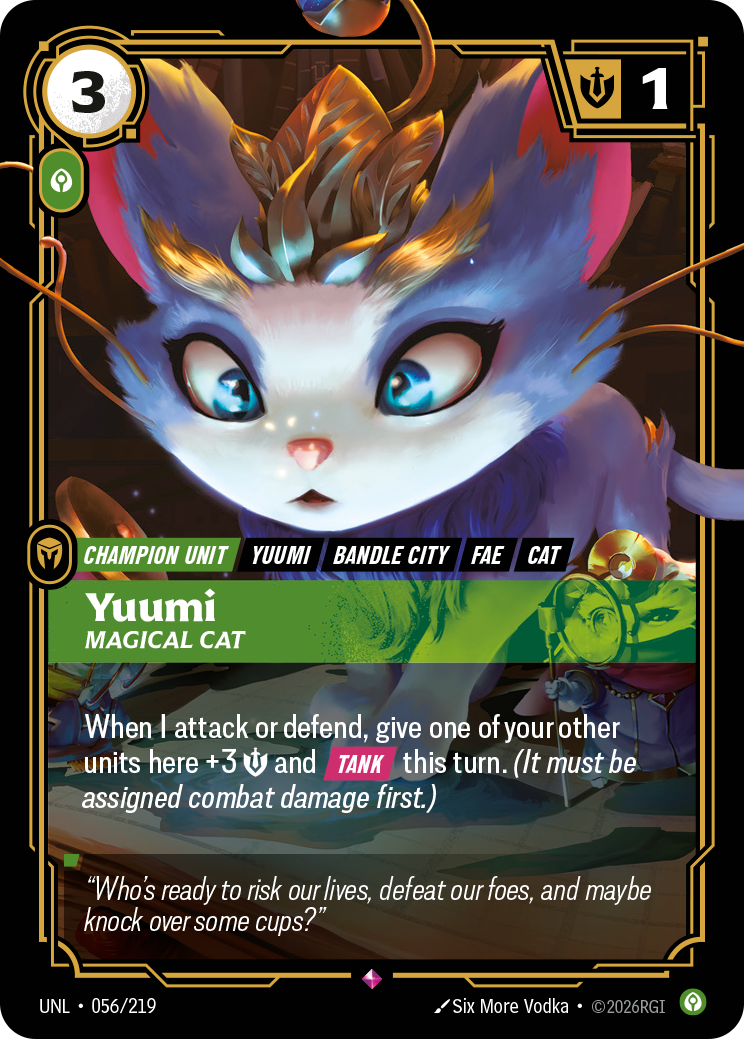 Yuumi - Magical Cat — Unleashed — Rare — Unit