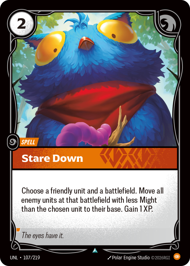 Stare Down — Unleashed — Uncommon — Spell