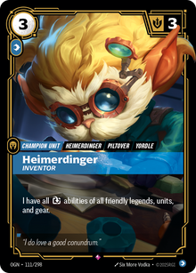 Heimerdinger, Inventor — Origins — Rare — Unit