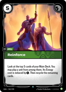 Reinforce — Origins — Uncommon — Spell