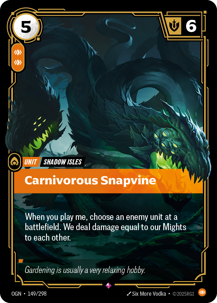 Carnivorous Snapvine — Origins — Rare — Unit