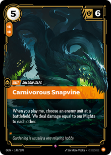 Carnivorous Snapvine — Origins — Rare — Unit