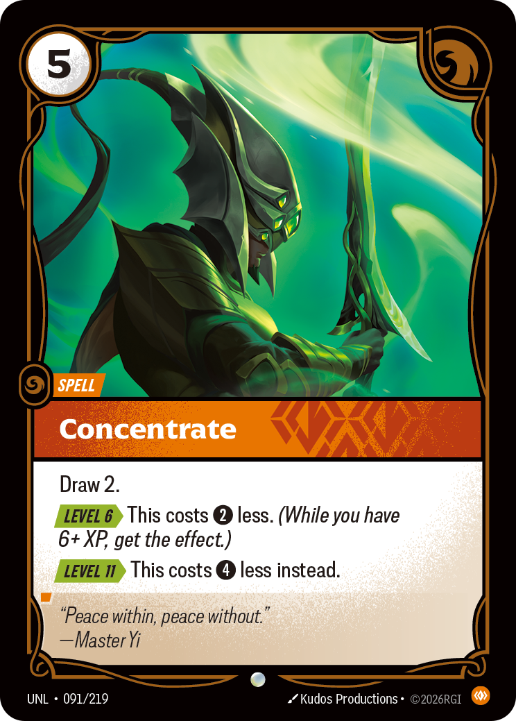 Concentrate — Unleashed — Common — Spell