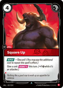 Square Up — Unleashed — Uncommon — Spell