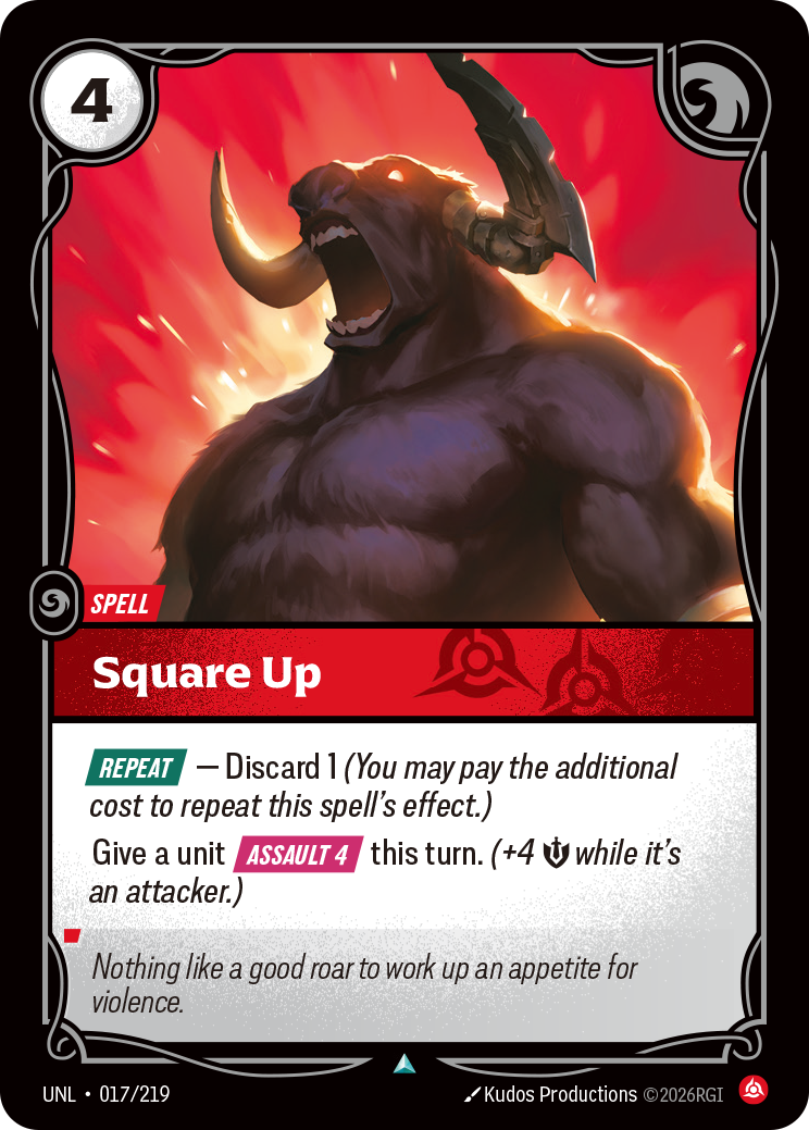 Square Up — Unleashed — Uncommon — Spell