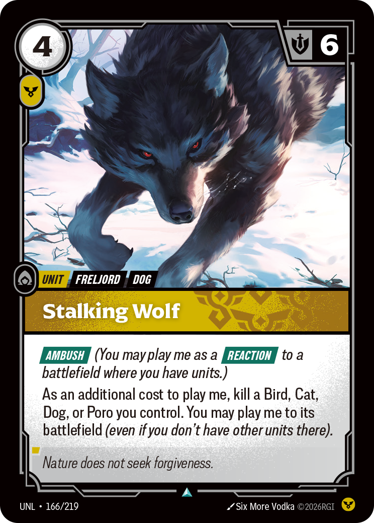 Stalking Wolf — Unleashed — Uncommon — Unit