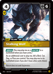 Stalking Wolf — Unleashed — Uncommon — Unit
