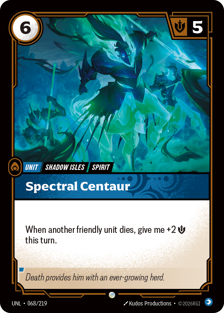 Spectral Centaur — Unleashed — Common — Unit