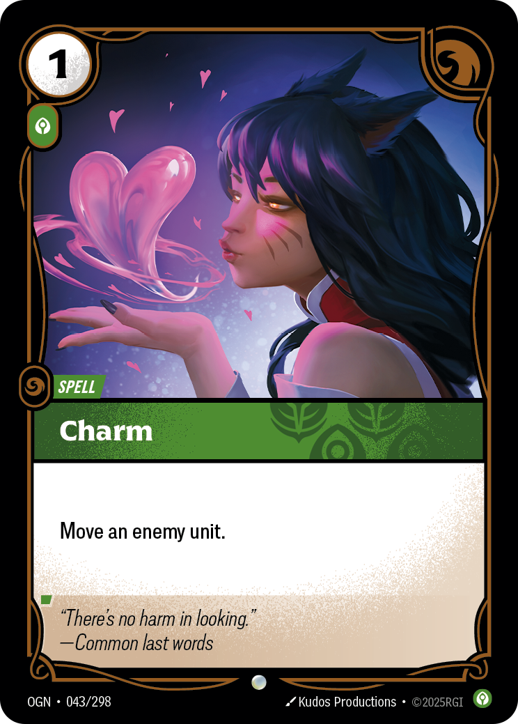 Charm — Origins — Common — Spell