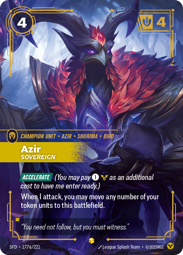 Azir, Sovereign — SFD — Showcase — Unit