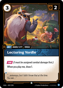 Lecturing Yordle — Origins — Common — Unit