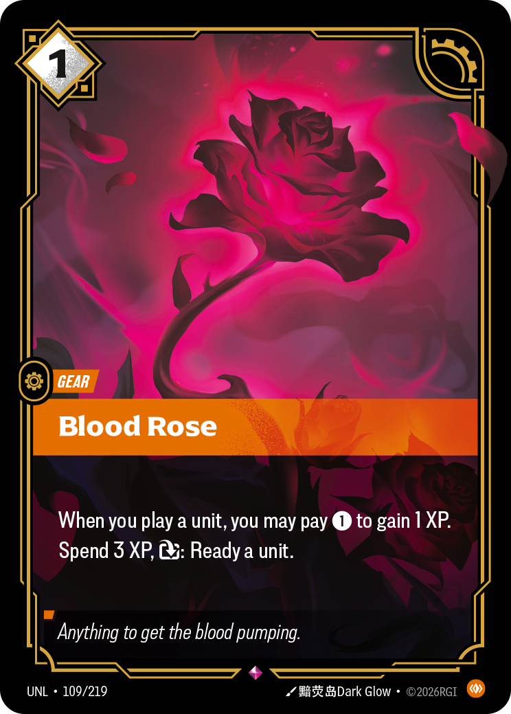 Blood Rose — Unleashed — Rare — Gear