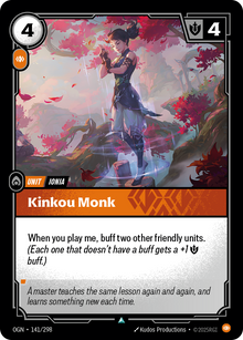 Kinkou Monk — Origins — Uncommon — Unit