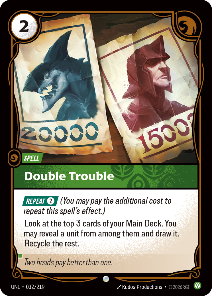 Double Trouble — Unleashed — Common — Spell
