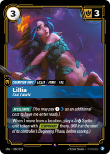 Lillia - Fae Fawn — Unleashed — Rare — Unit