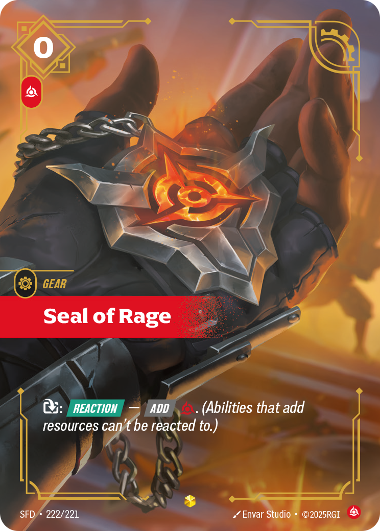 Seal of Rage — SFD — Showcase — Gear
