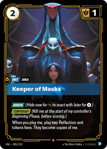 Keeper of Masks — Unleashed — Rare — Unit