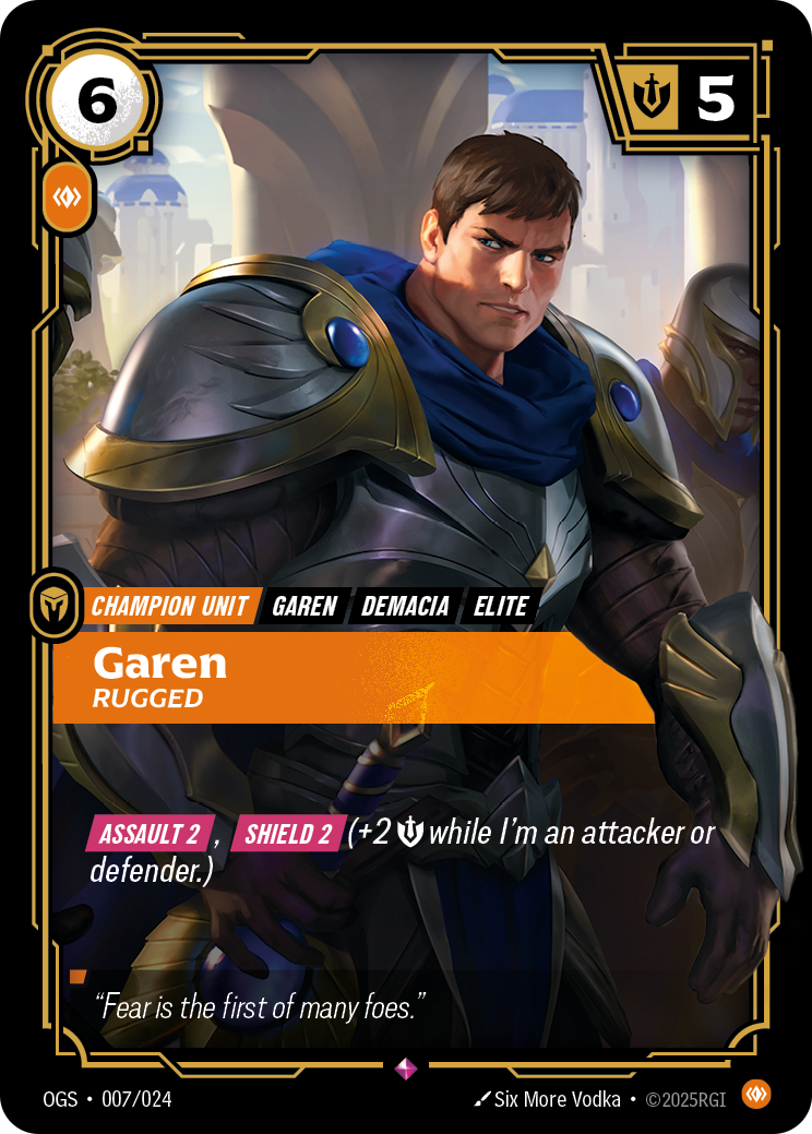 Garen, Rugged — Proving Grounds — Rare — Unit