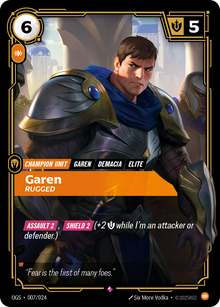 Garen, Rugged — Proving Grounds — Rare — Unit